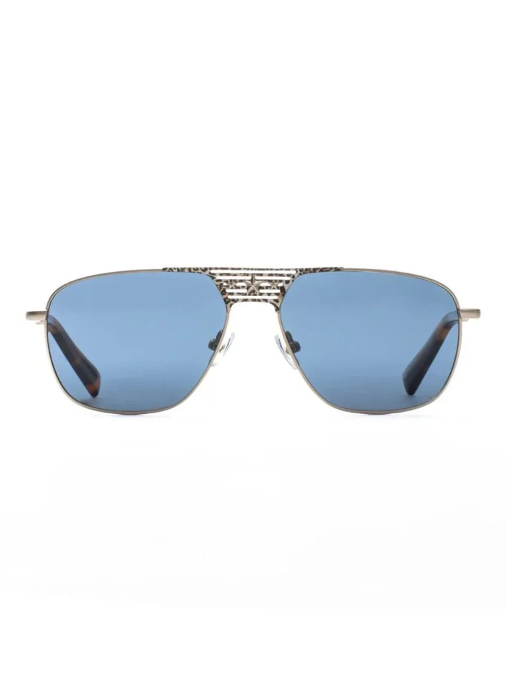 Elton John CONCORDE 3 GRDAN Gols Aviator Frame / Blue Lenses Sunglasses